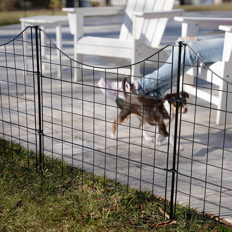 Steel dog outlet fence